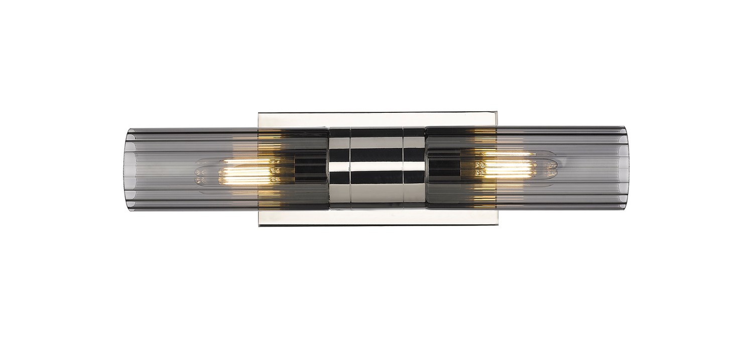 Two Light Bath Vanity by Innovations - Downtown Urban Collection, Polished Nickel Finish - 429-2W-PN-G429-8SM