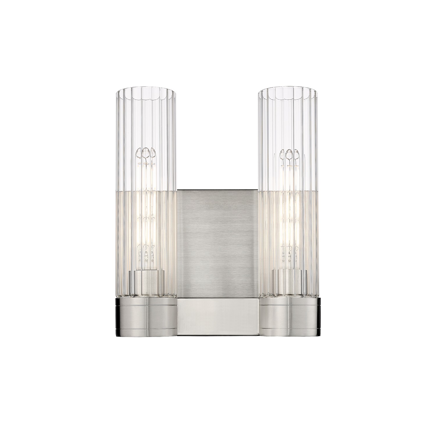 Two Light Bath Vanity by Innovations - Downtown Urban Collection, Satin Nickel Finish - 429-2W-SN-G429-11CL
