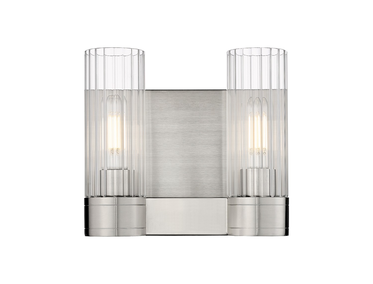 Two Light Bath Vanity by Innovations - Downtown Urban Collection, Satin Nickel Finish - 429-2W-SN-G429-8CL