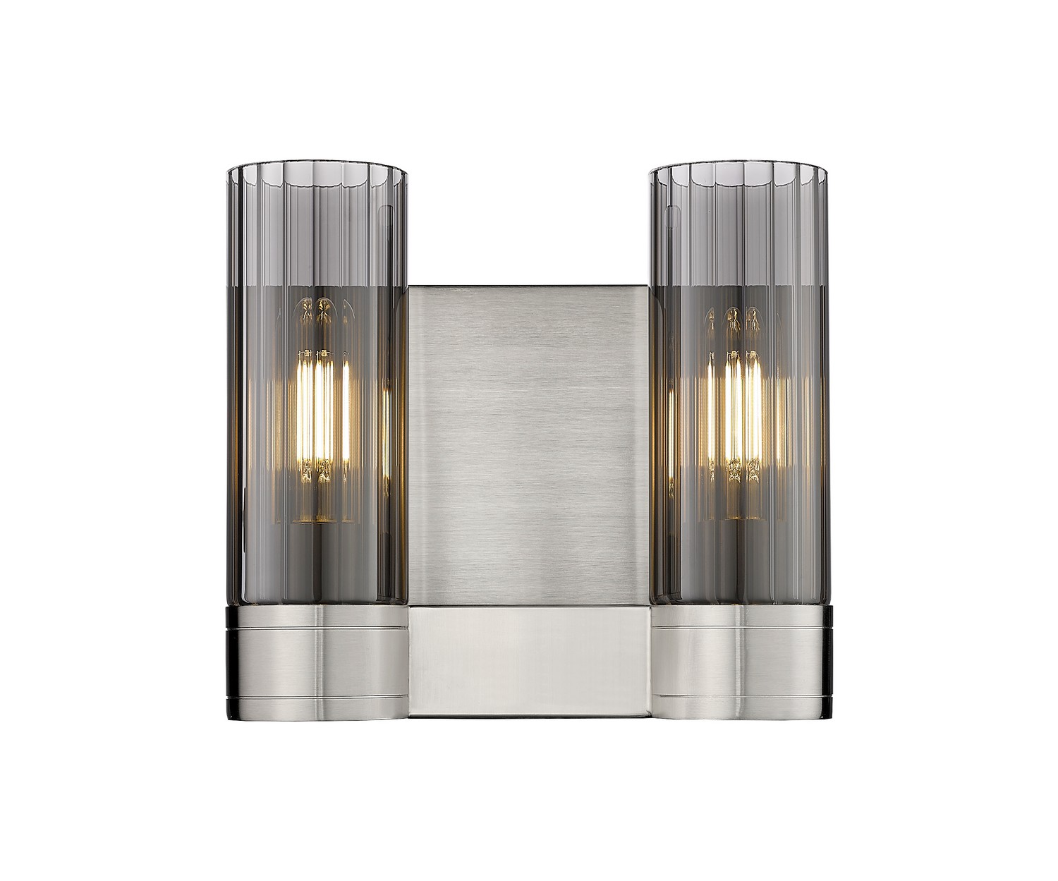 Two Light Bath Vanity by Innovations - Downtown Urban Collection, Satin Nickel Finish - 429-2W-SN-G429-8SM