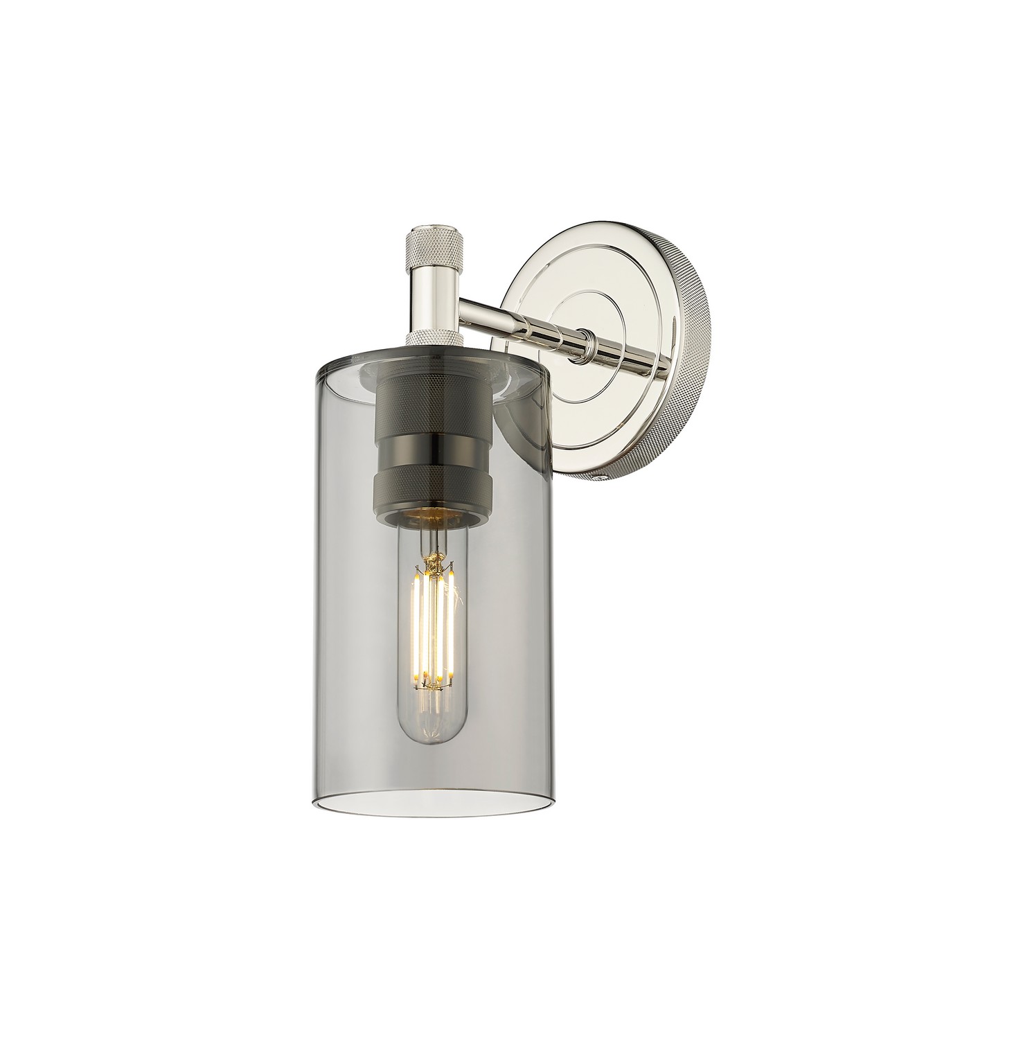One Light Wall Sconce by Innovations - Downtown Urban Collection, Polished Nickel Finish - 434-1W-PN-G434-7SM