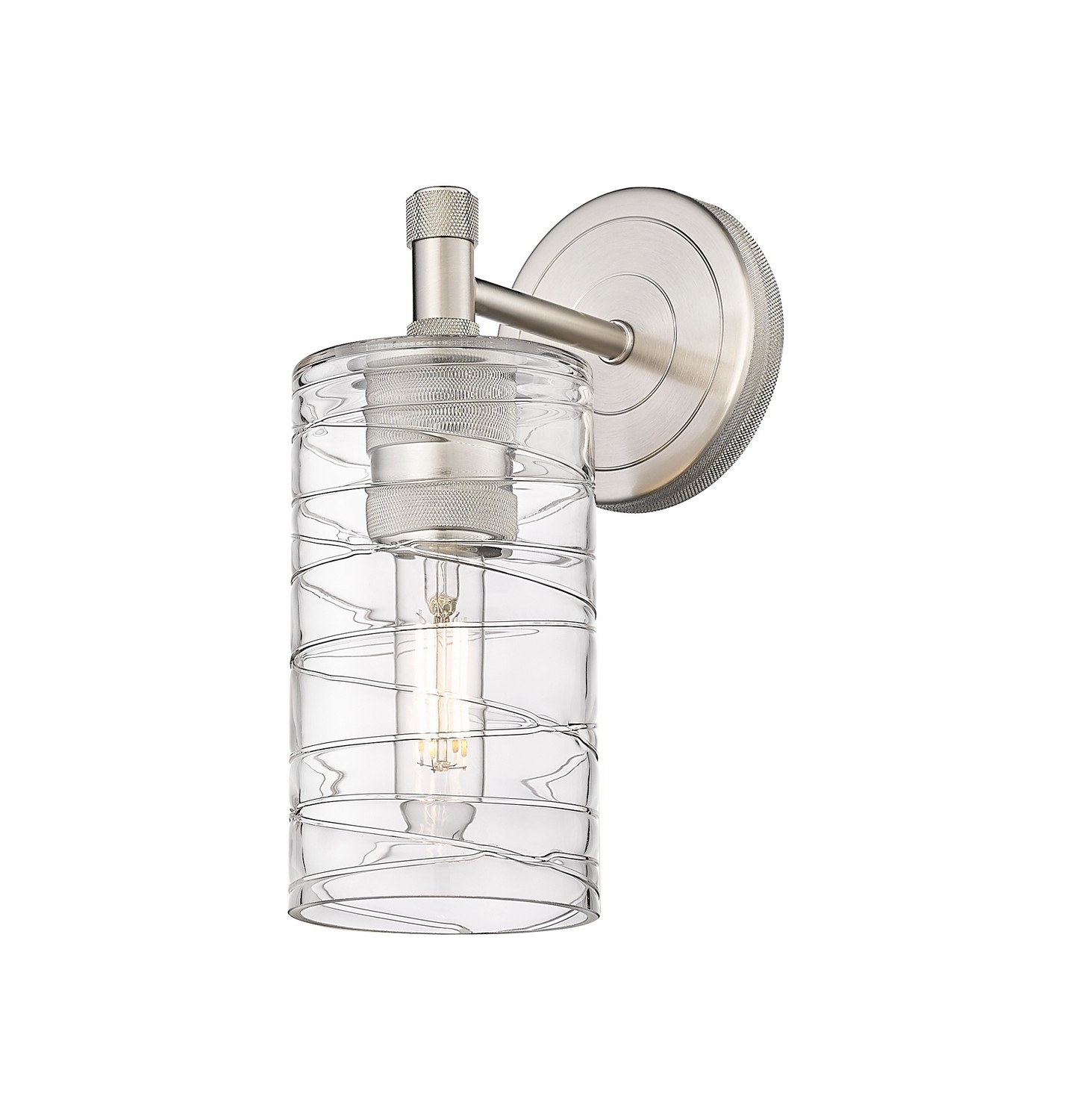One Light Wall Sconce by Innovations - Downtown Urban Collection, Satin Nickel Finish - 434-1W-SN-G434-7DE