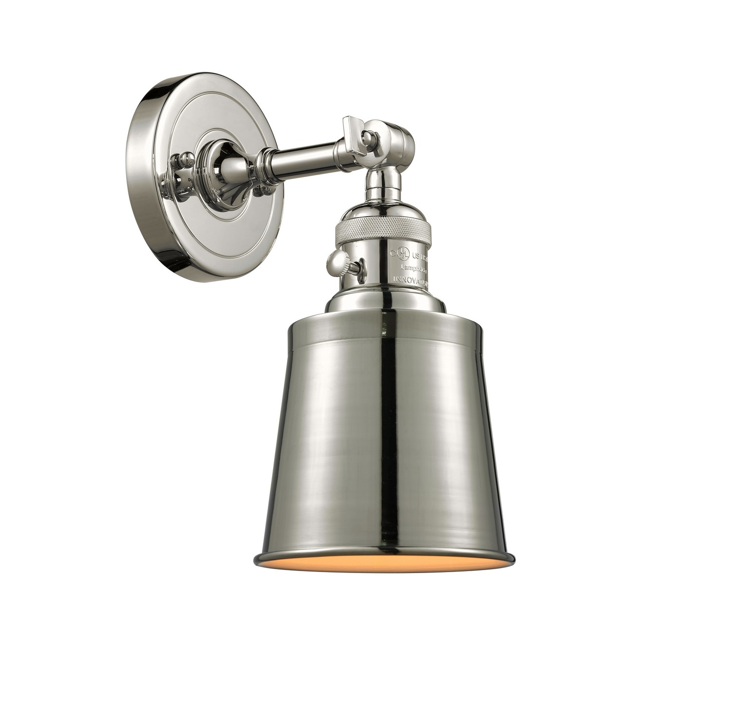 LED Wall Sconce by Innovations - Franklin Restoration Collection, Polished Nickel Finish - 203SW-PN-M9-LED