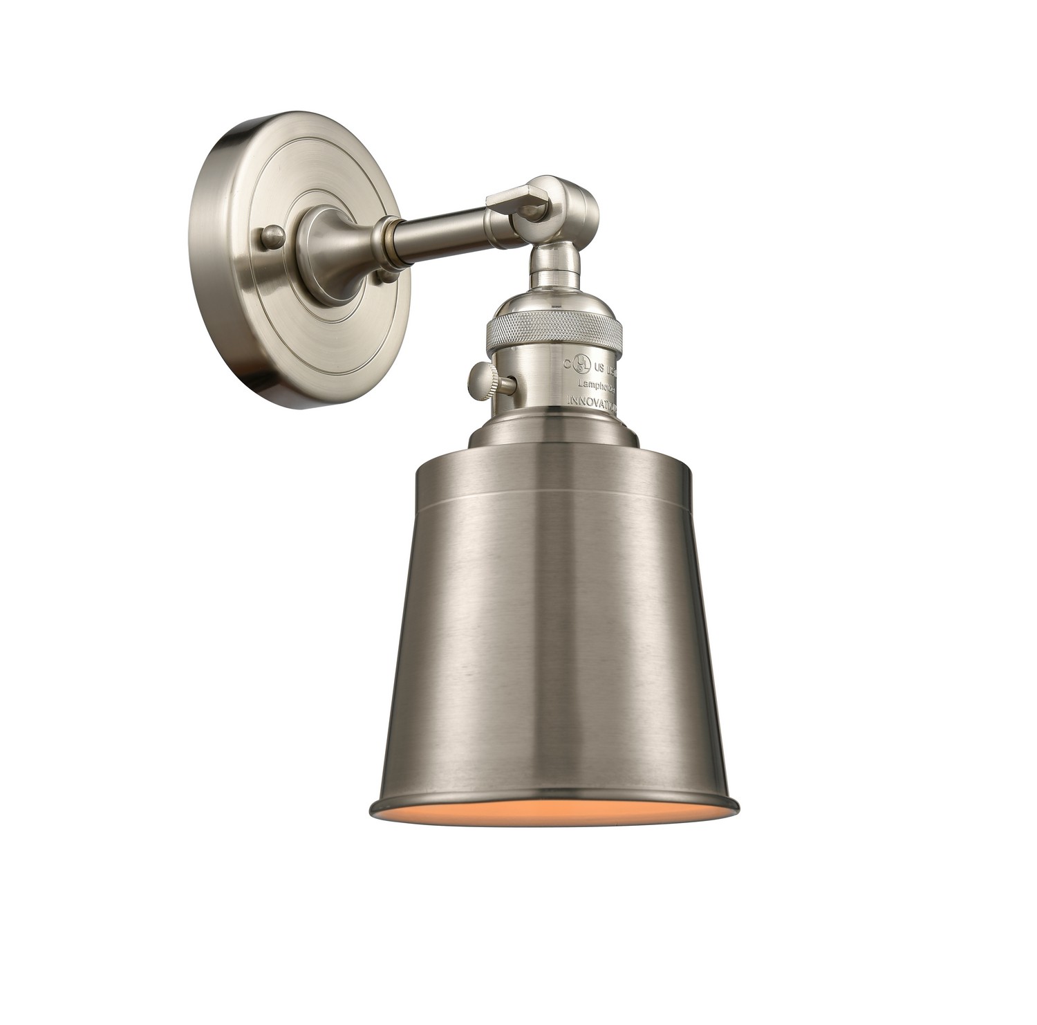 LED Wall Sconce by Innovations - Franklin Restoration Collection, Brushed Satin Nickel Finish - 203SW-SN-M9-SN-LED