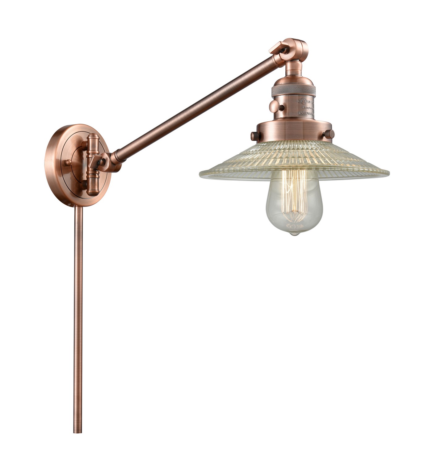 LED Swing Arm by Innovations - Franklin Restoration Collection, Antique Copper Finish - 237-AC-G2-LED