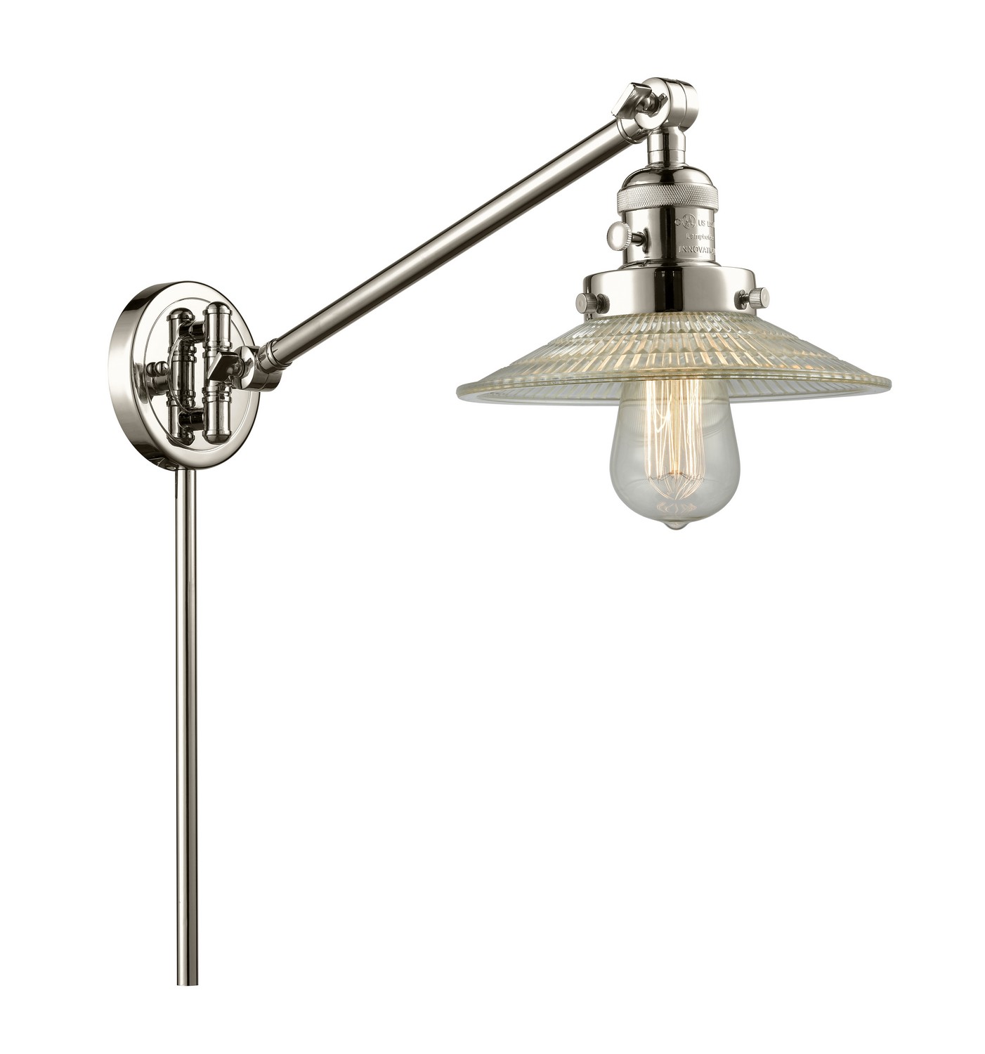 LED Swing Arm by Innovations - Franklin Restoration Collection, Polished Nickel Finish - 237-PN-G2-LED