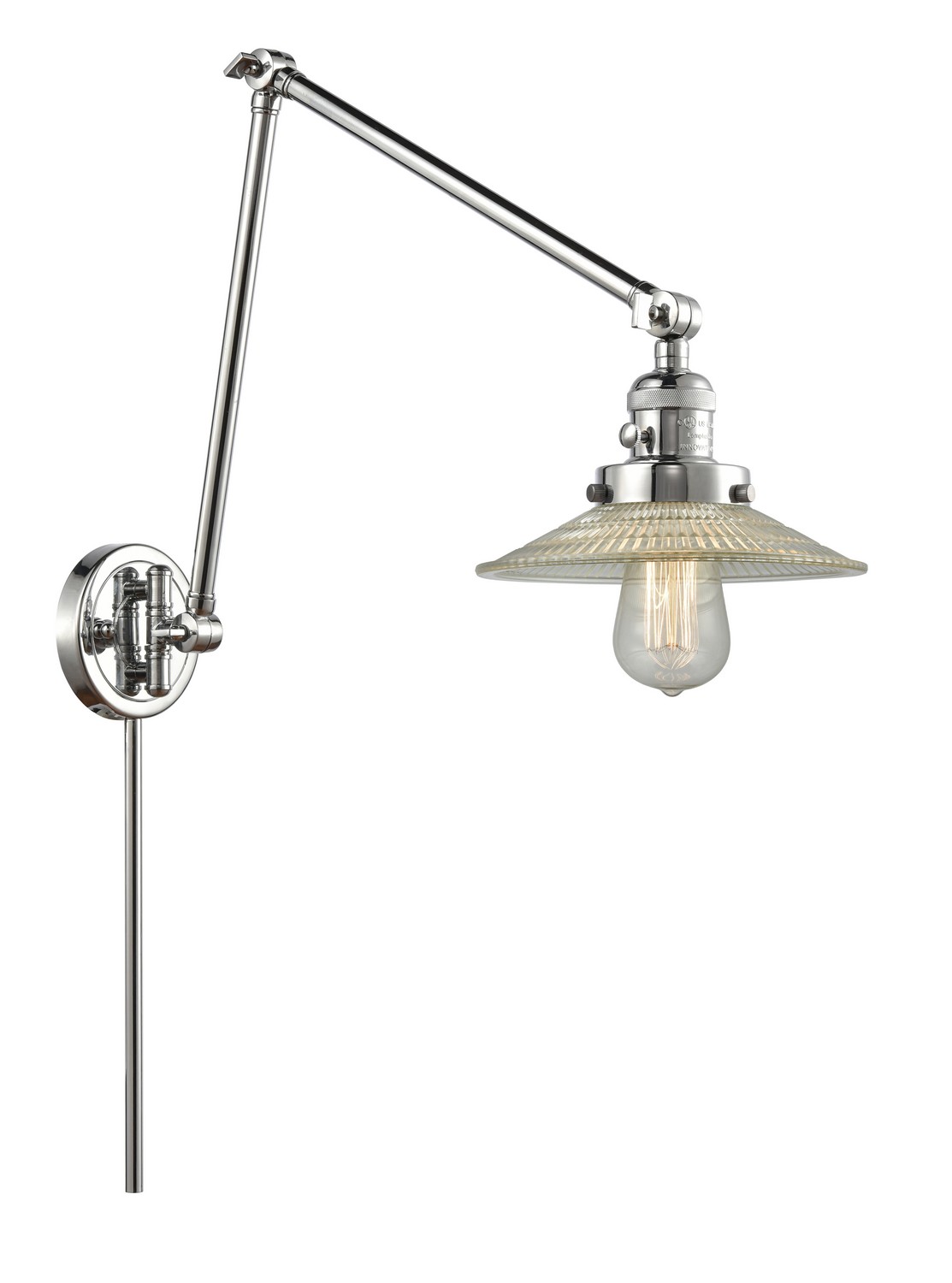 LED Swing Arm by Innovations - Franklin Restoration Collection, Polished Chrome Finish - 238-PC-G2-LED