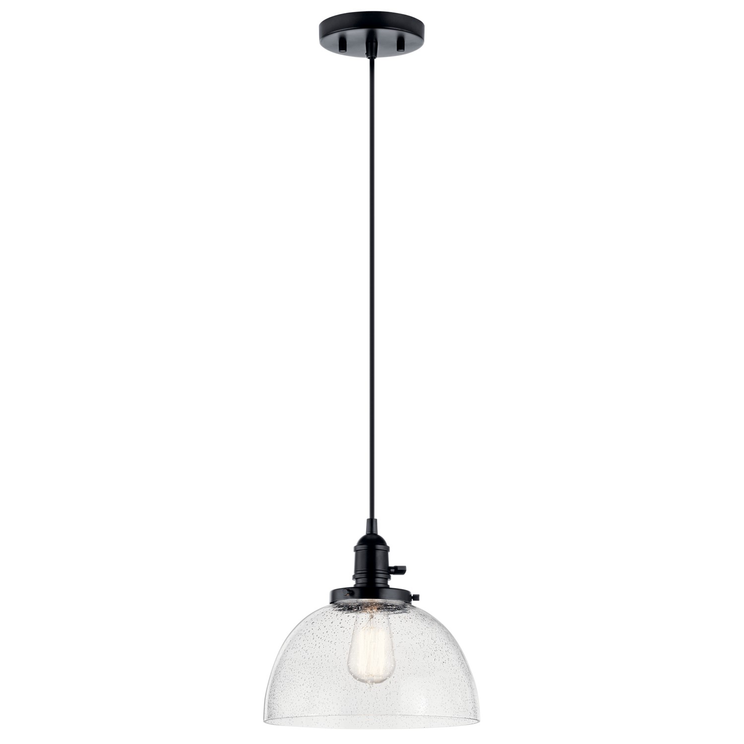 KICH 43853BK BLACK 1-LIGHT MINI PENDANT