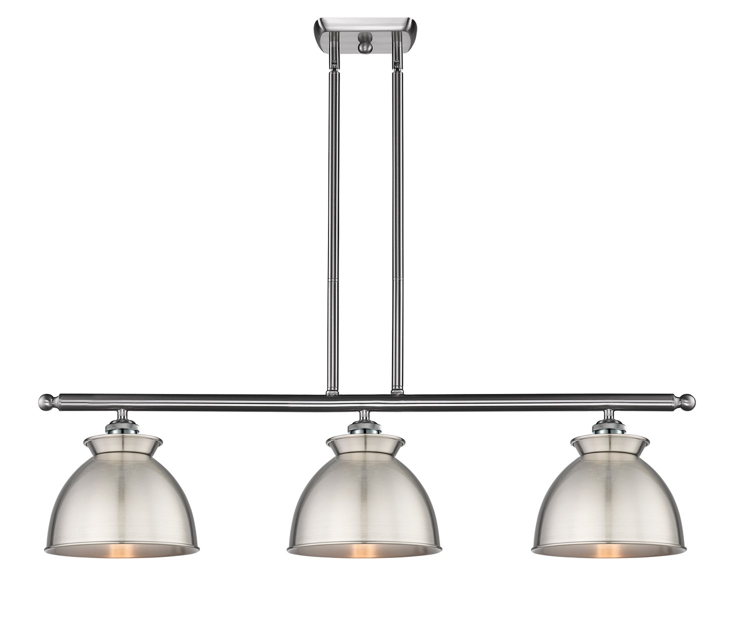 Three Light Island Pendant by Innovations - Ballston Collection, Brushed Satin Nickel Finish - 516-3I-SN-M14-SN
