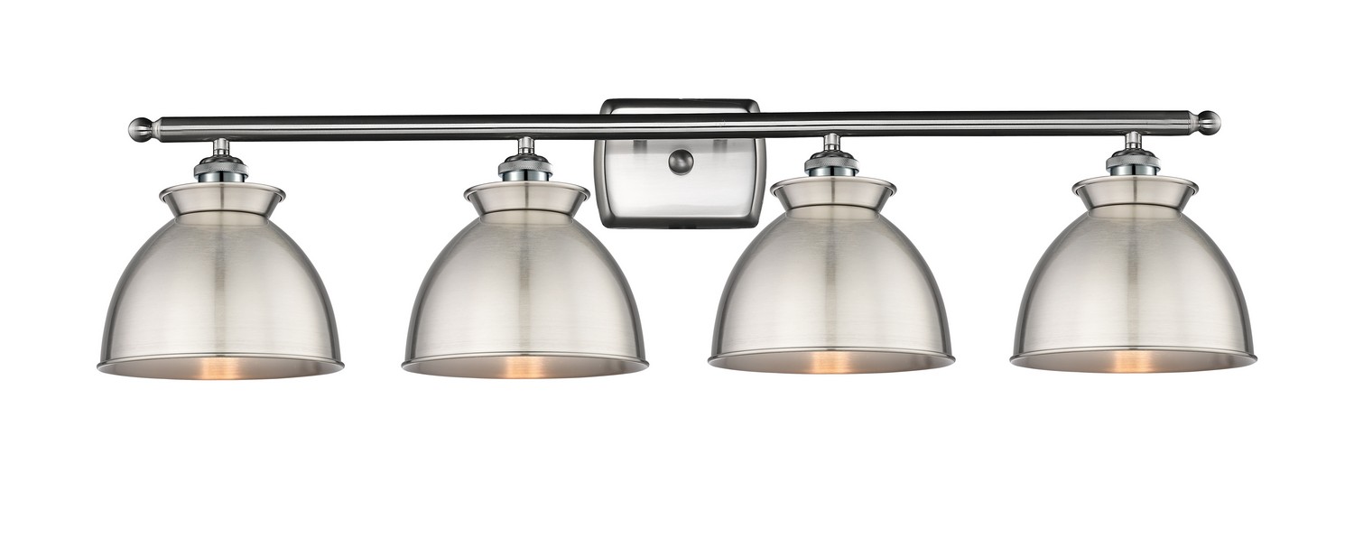 Four Light Bath Vanity by Innovations - Ballston Collection, Brushed Satin Nickel Finish - 516-4W-SN-M14-SN