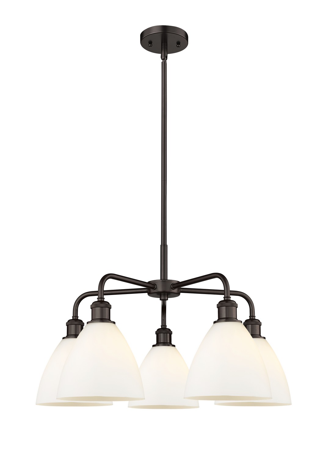 Five Light Chandelier by Innovations - Ballston Collection, Oil Rubbed Bronze Finish - 516-5CR-OB-GBD-751