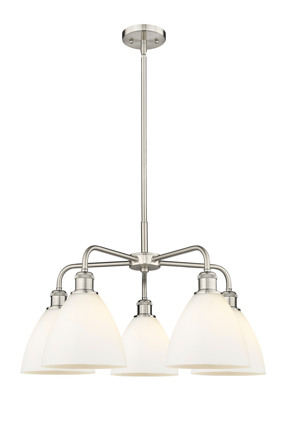 Five Light Chandelier by Innovations - Ballston Collection, Satin Nickel Finish - 516-5CR-SN-GBD-751