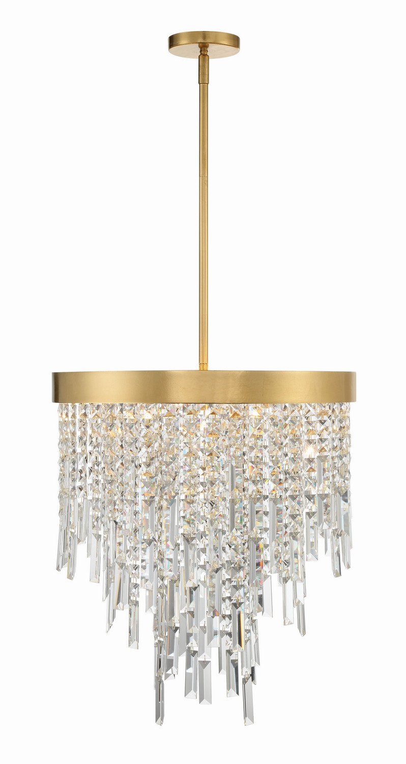 Crystorama Winfield Five Light Chandelier in Antique Gold - WIN-215-GA-CL-MWP
