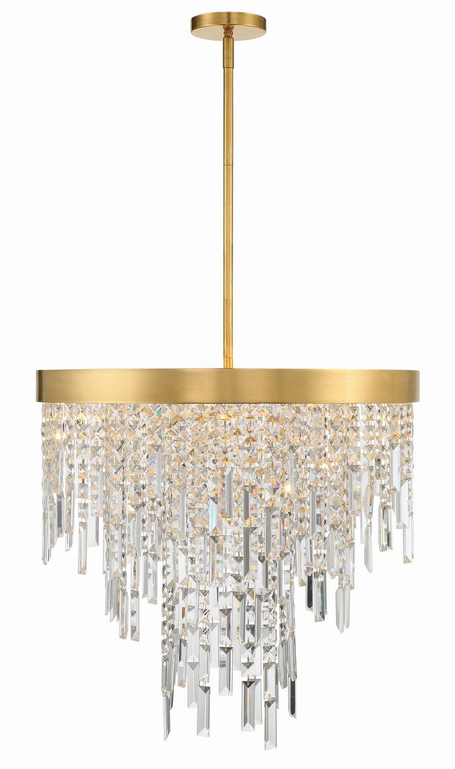 Crystorama Winfield Six Light Chandelier in Antique Gold - WIN-216-GA-CL-MWP