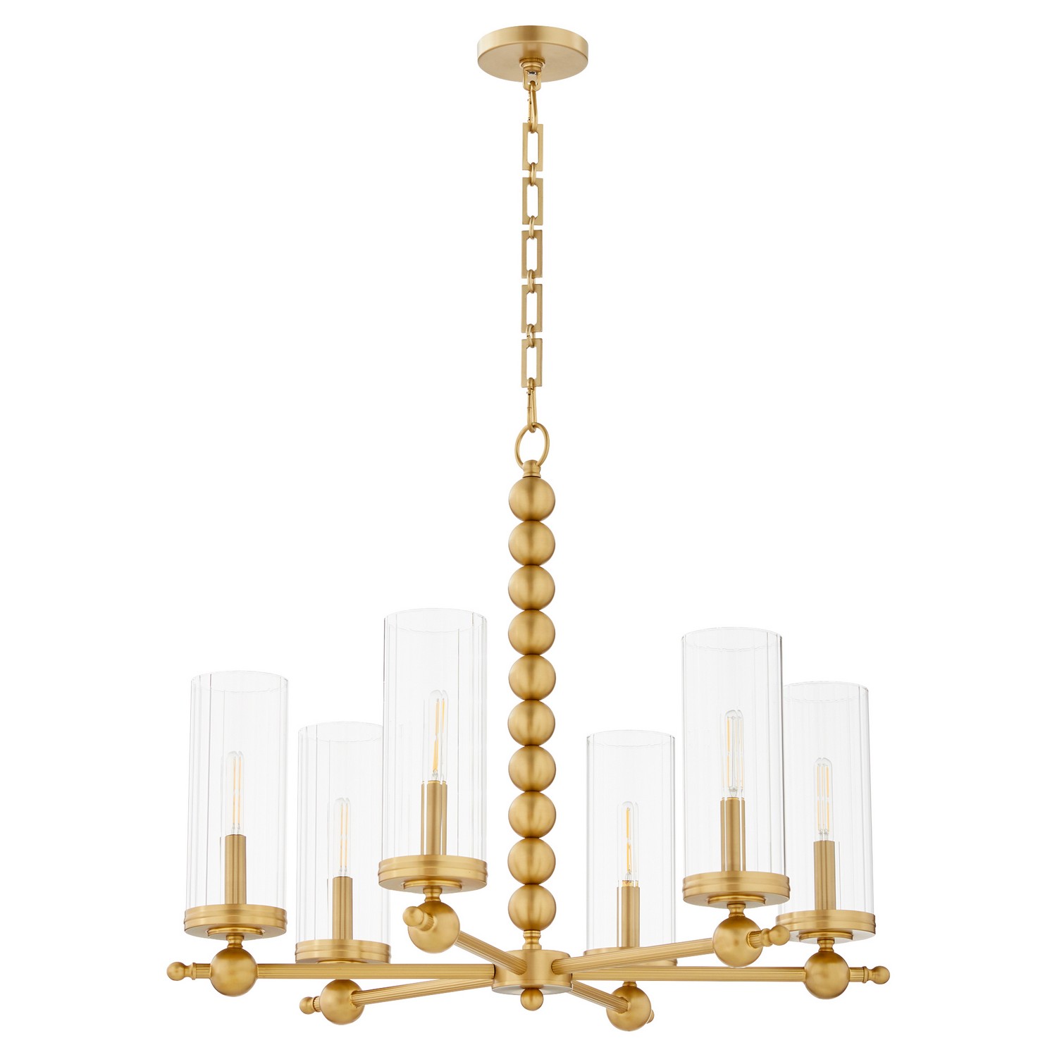 Aged Brass Six Ligh… - image