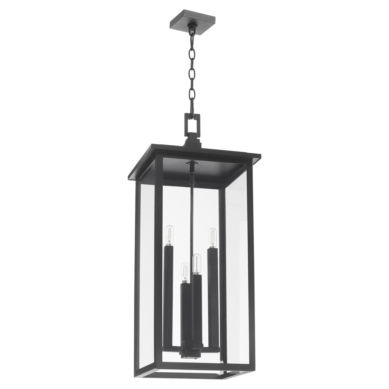 Textured Black Four Light Pendant from the Westerly Collection