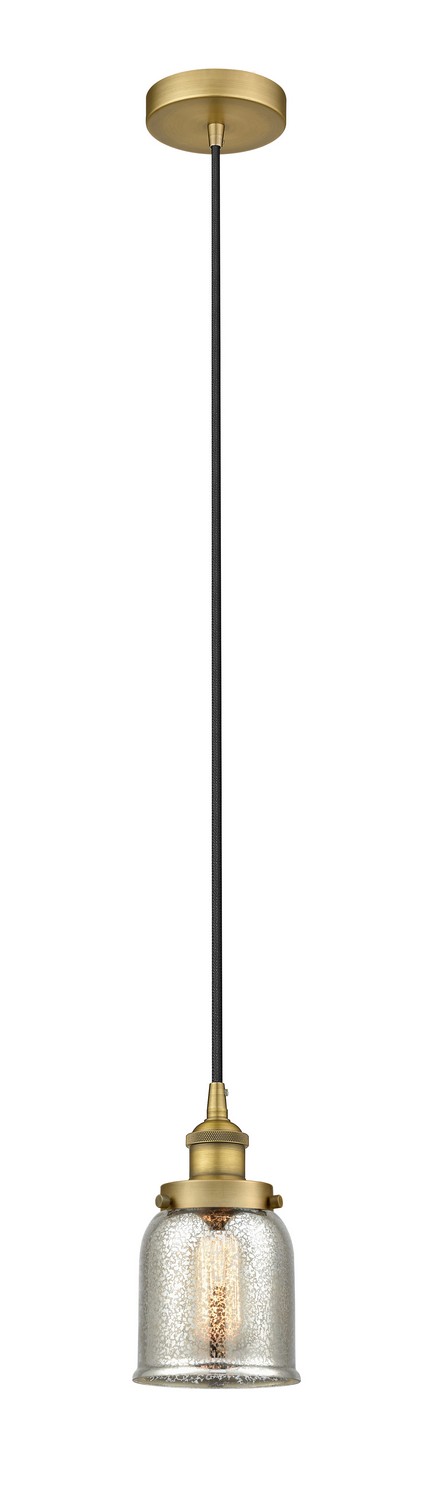 One Light Mini Pendant by Innovations - Edison Collection, Brushed Brass Finish - 616-1PH-BB-G58
