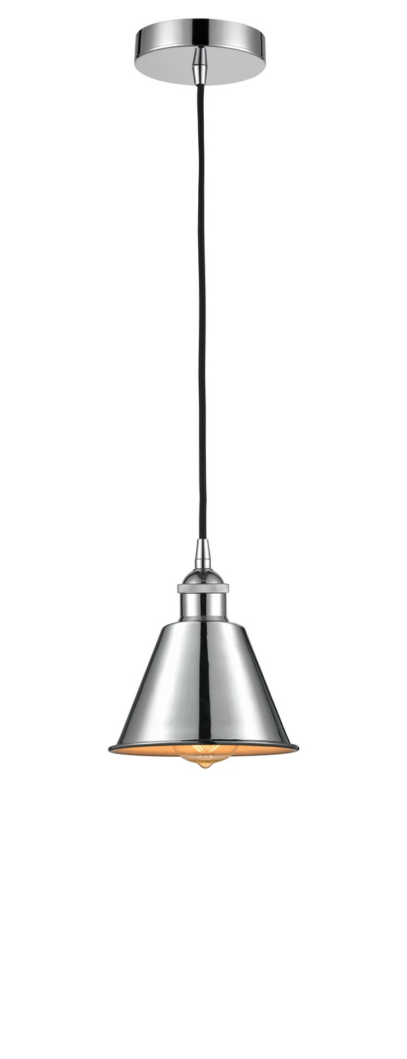 One Light Mini Pendant by Innovations - Edison Collection, Polished Chrome Finish - 616-1P-PC-M8-PC