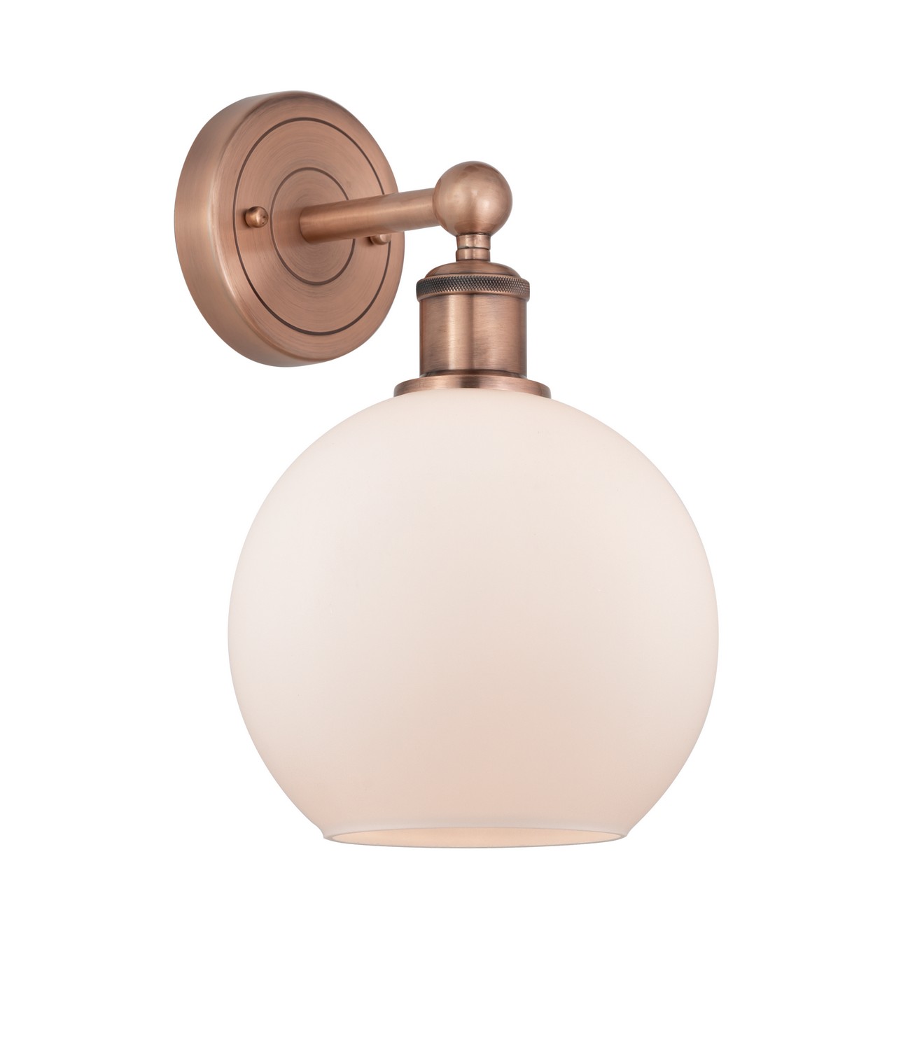 One Light Wall Sconce by Innovations - Edison Collection, Antique Copper Finish - 616-1W-AC-G121-8