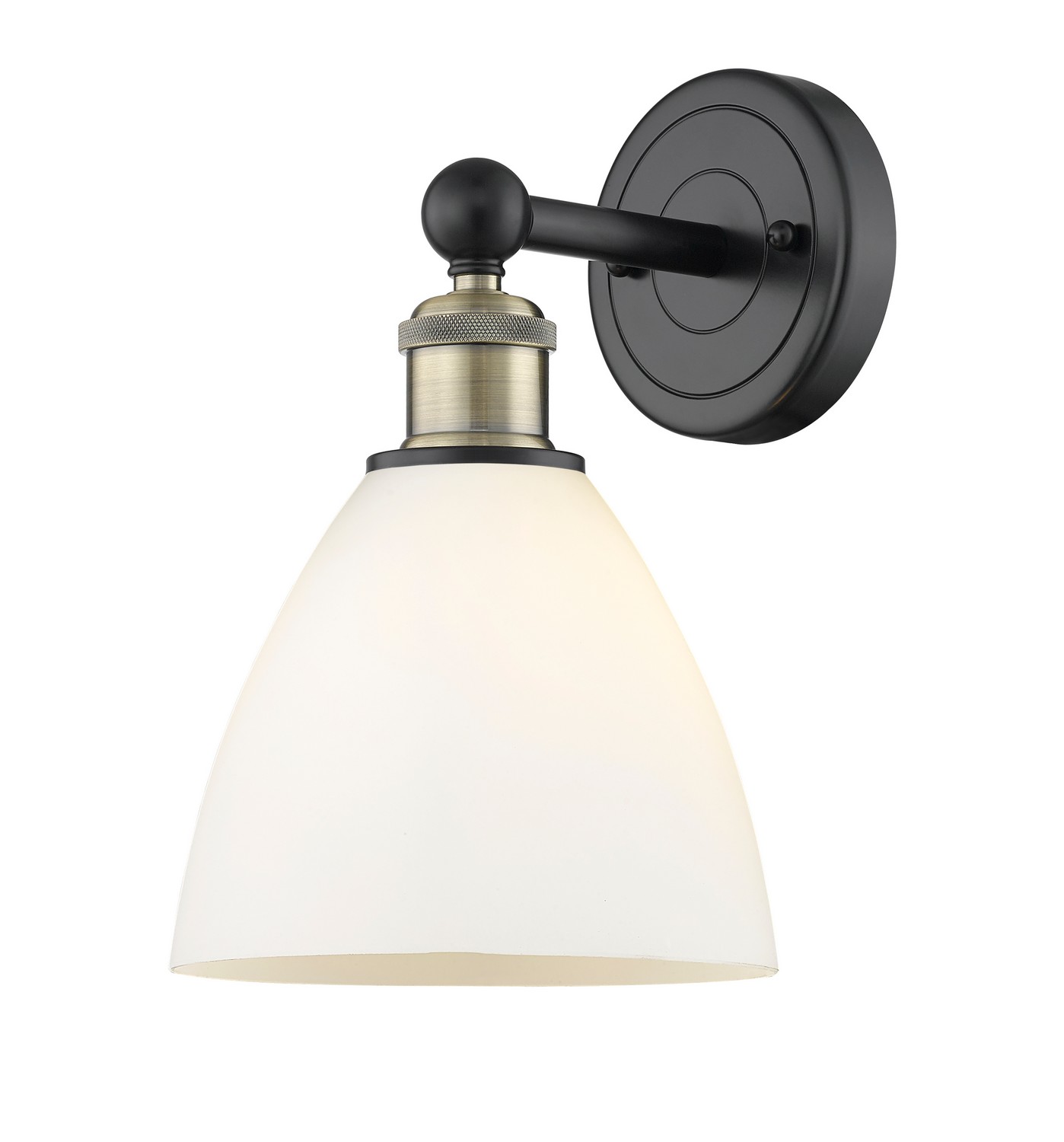 One Light Wall Sconce by Innovations - Edison Collection, Black Antique Brass Finish - 616-1W-BAB-GBD-751