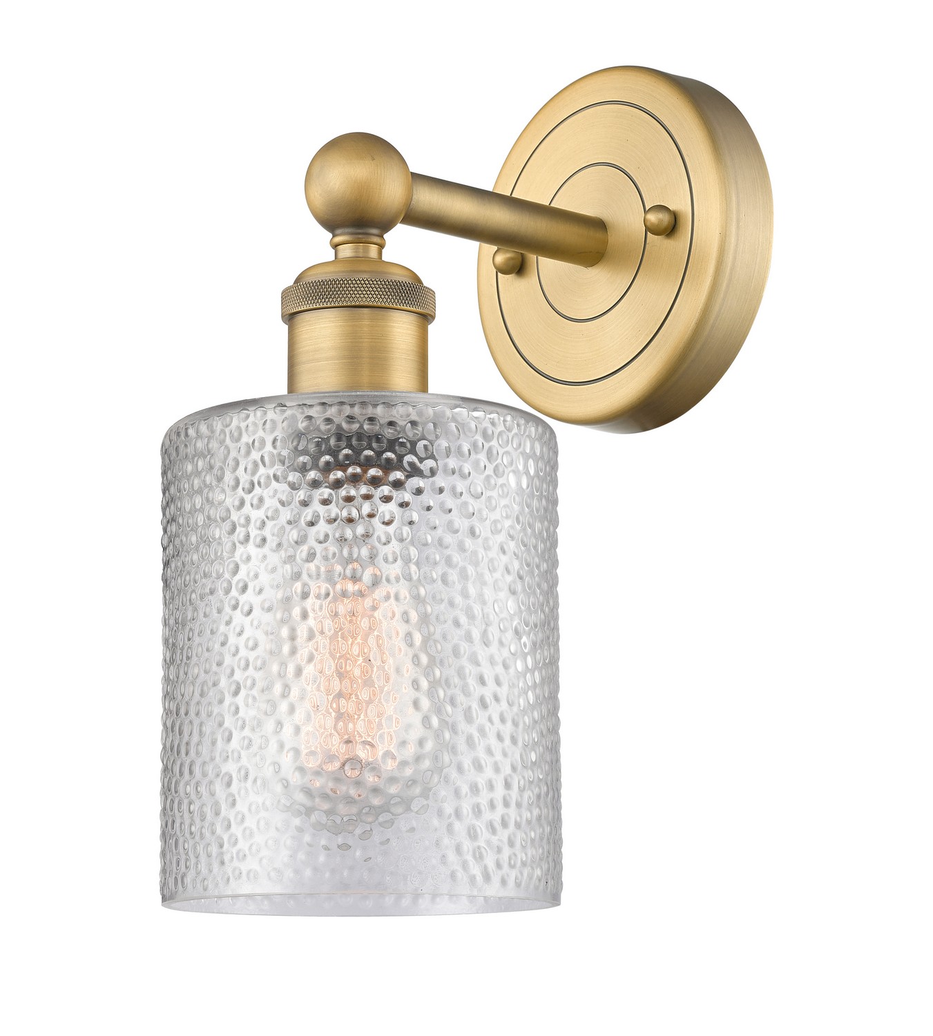 One Light Wall Sconce by Innovations - Edison Collection, Brushed Brass Finish - 616-1W-BB-G112