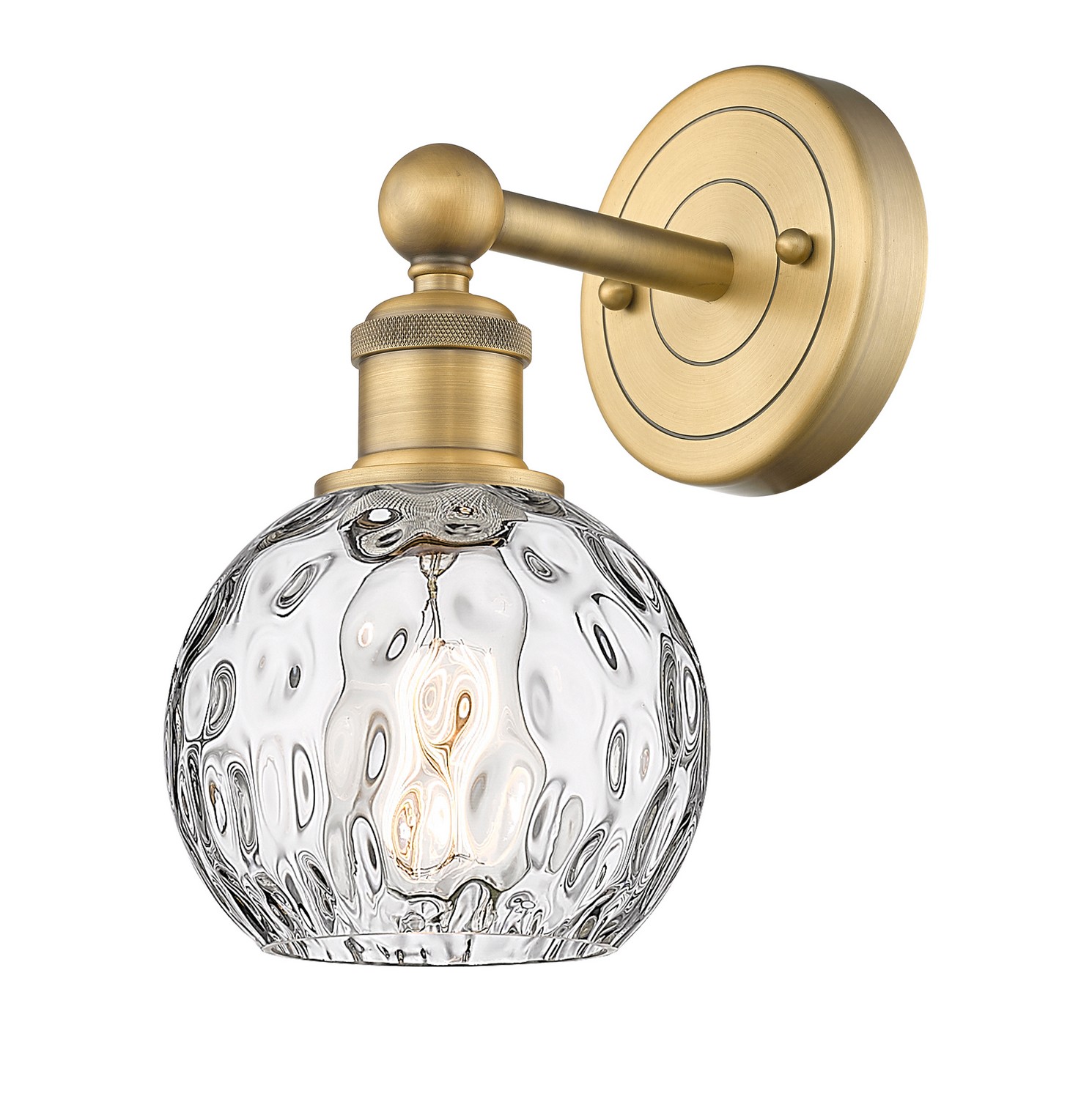 One Light Wall Sconce by Innovations - Edison Collection, Brushed Brass Finish - 616-1W-BB-G1215-6