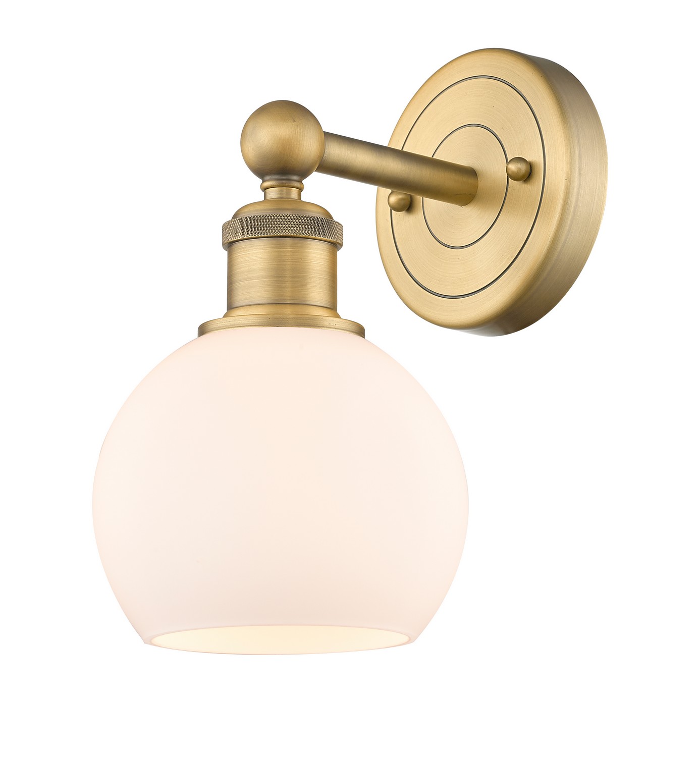 One Light Wall Sconce by Innovations - Edison Collection, Brushed Brass Finish - 616-1W-BB-G121-6