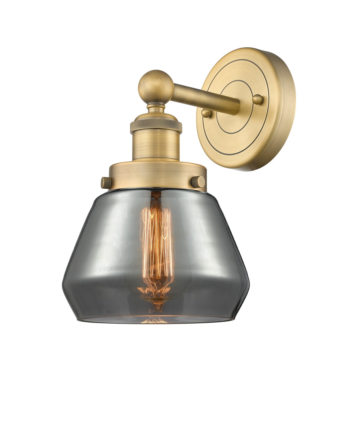 One Light Wall Sconce by Innovations - Edison Collection, Brushed Brass Finish - 616-1W-BB-G173