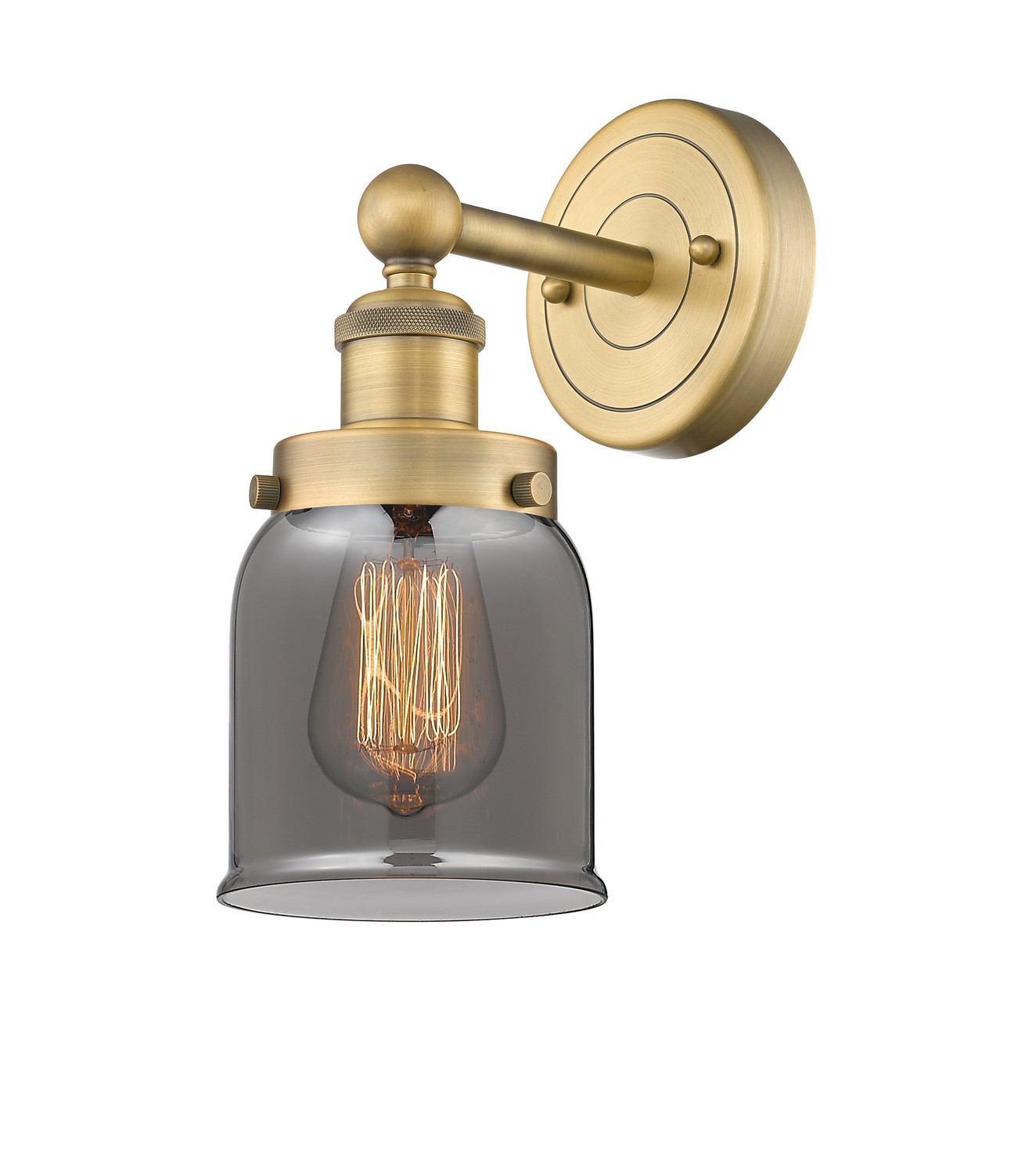 One Light Wall Sconce by Innovations - Edison Collection, Brushed Brass Finish - 616-1W-BB-G53