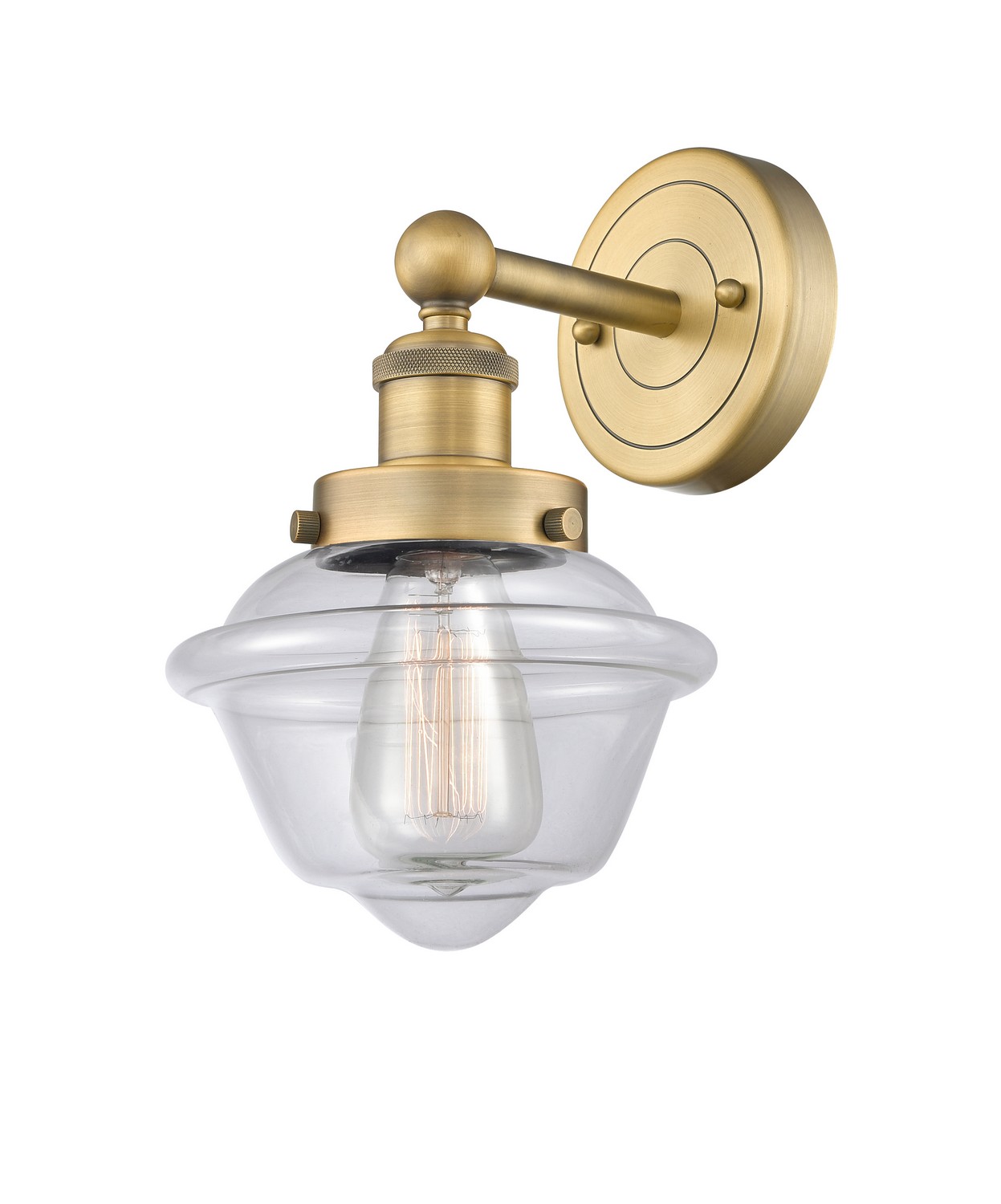 One Light Wall Sconce by Innovations - Edison Collection, Brushed Brass Finish - 616-1W-BB-G532
