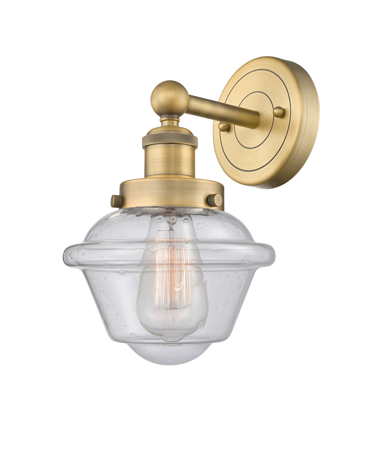 One Light Wall Sconce by Innovations - Edison Collection, Brushed Brass Finish - 616-1W-BB-G534