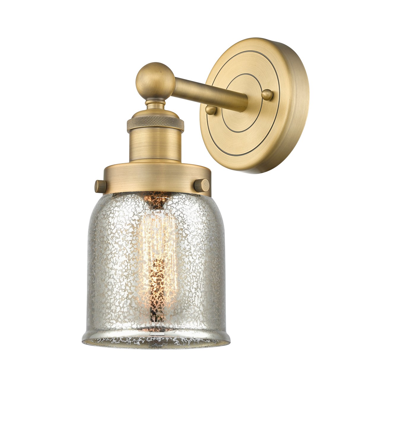One Light Wall Sconce by Innovations - Edison Collection, Brushed Brass Finish - 616-1W-BB-G58