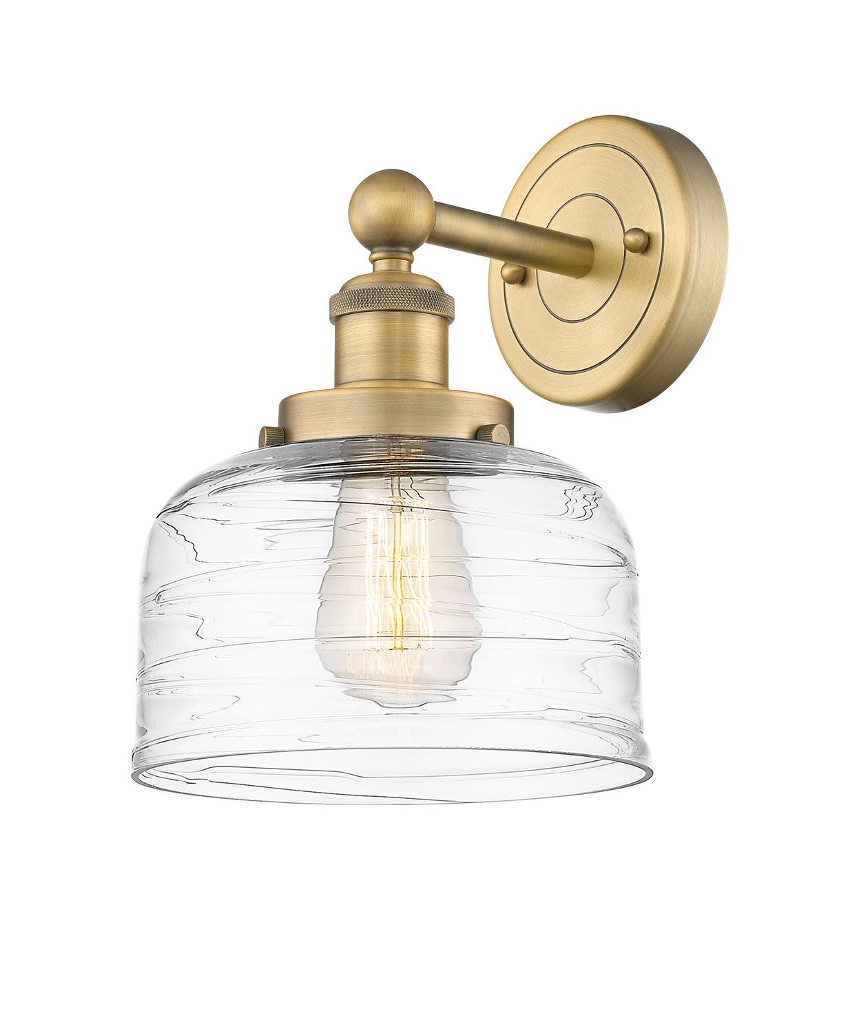 One Light Wall Sconce by Innovations - Edison Collection, Brushed Brass Finish - 616-1W-BB-G713