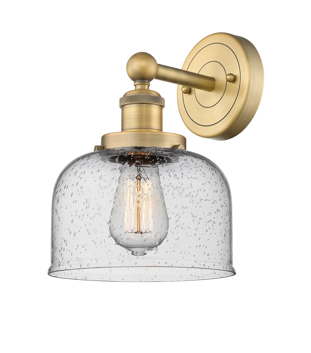 One Light Wall Sconce by Innovations - Edison Collection, Brushed Brass Finish - 616-1W-BB-G74