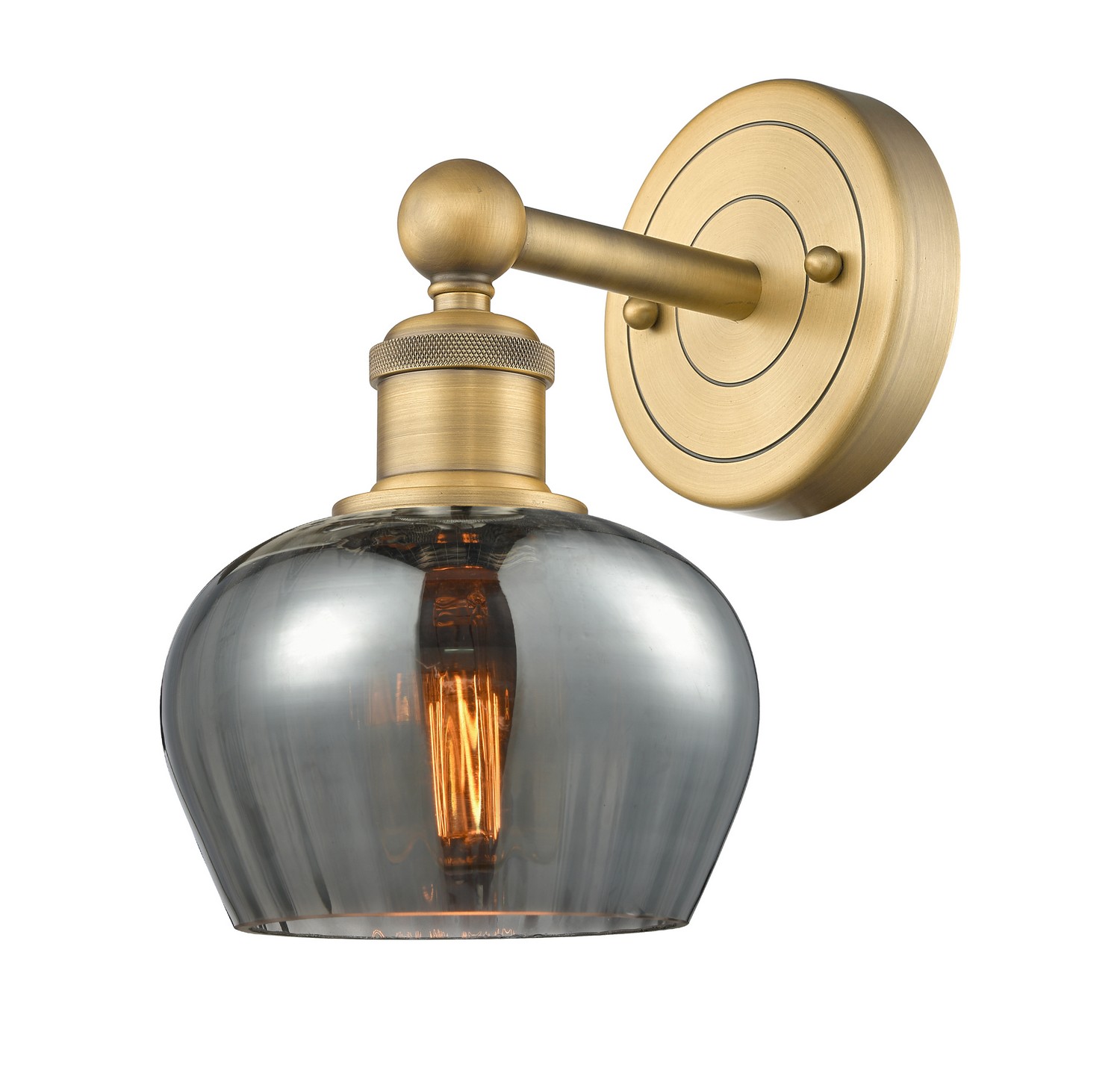 One Light Wall Sconce by Innovations - Edison Collection, Brushed Brass Finish - 616-1W-BB-G93
