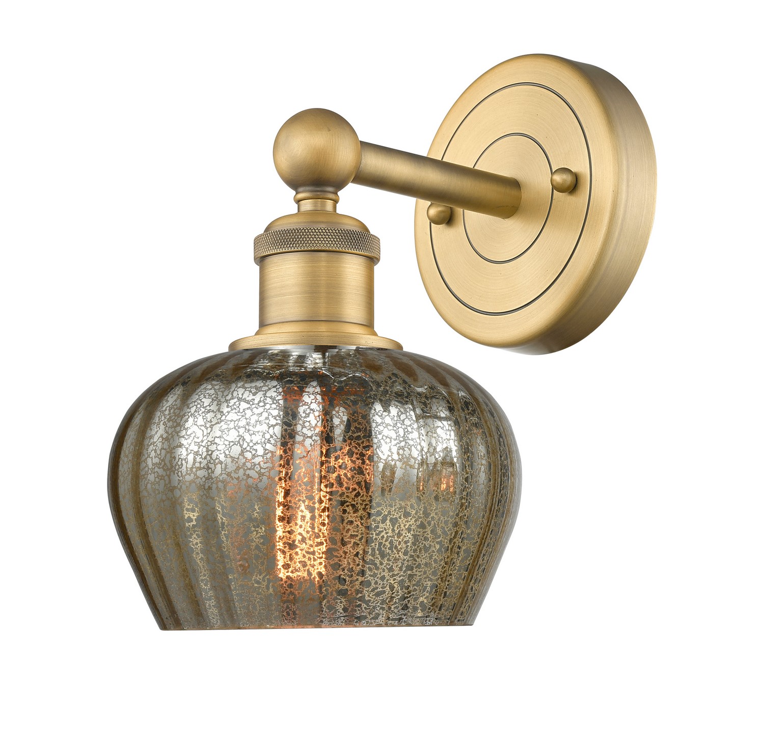 One Light Wall Sconce by Innovations - Edison Collection, Brushed Brass Finish - 616-1W-BB-G96