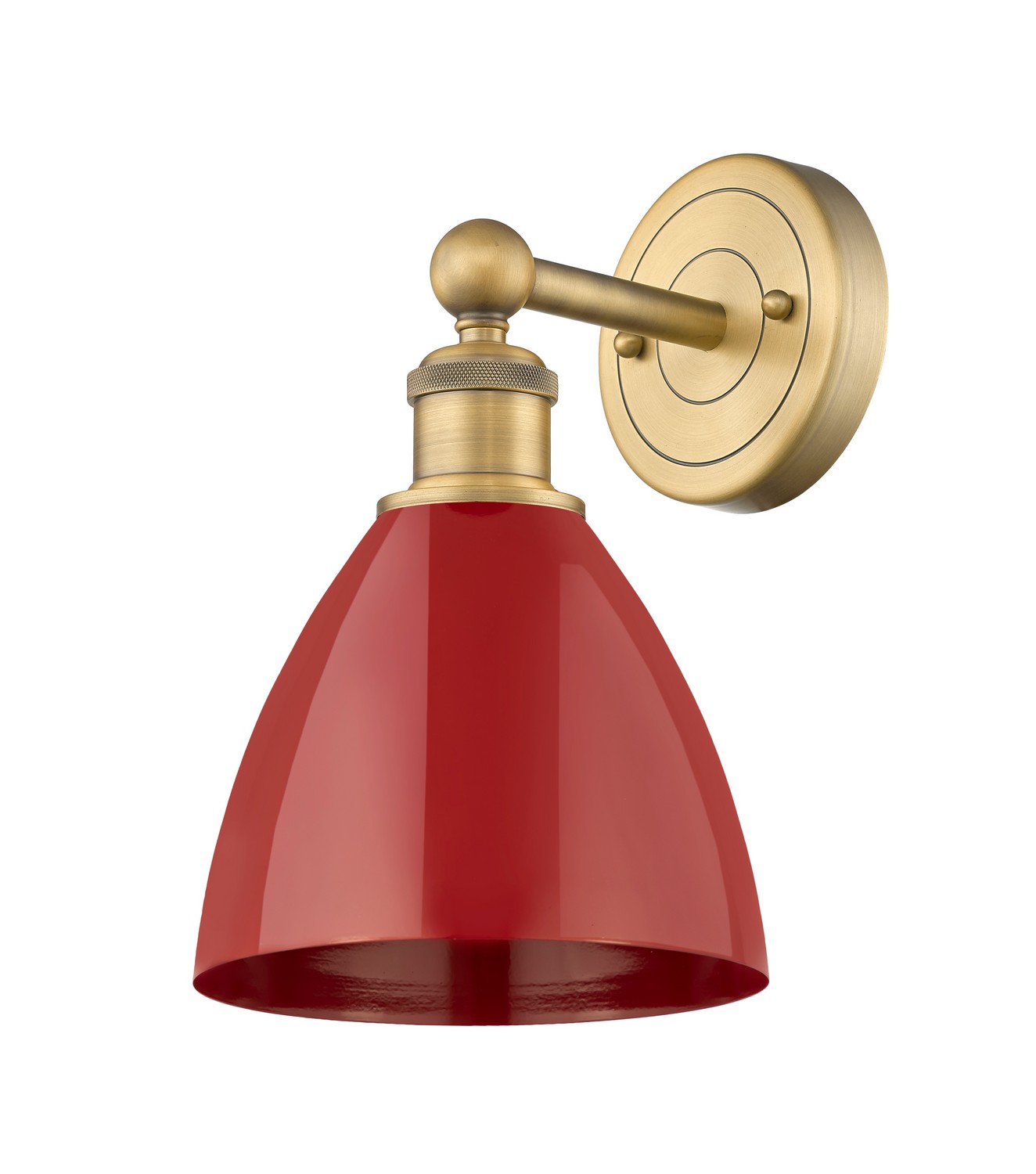 One Light Wall Sconce by Innovations - Edison Collection, Brushed Brass Finish - 616-1W-BB-MBD-75-RD