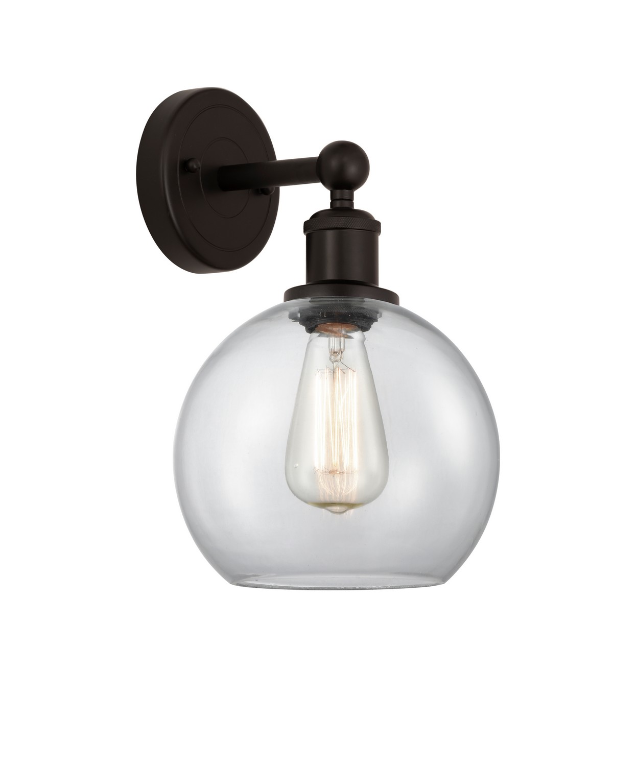 One Light Wall Sconce by Innovations - Edison Collection, Oil Rubbed Bronze Finish - 616-1W-OB-G122-8