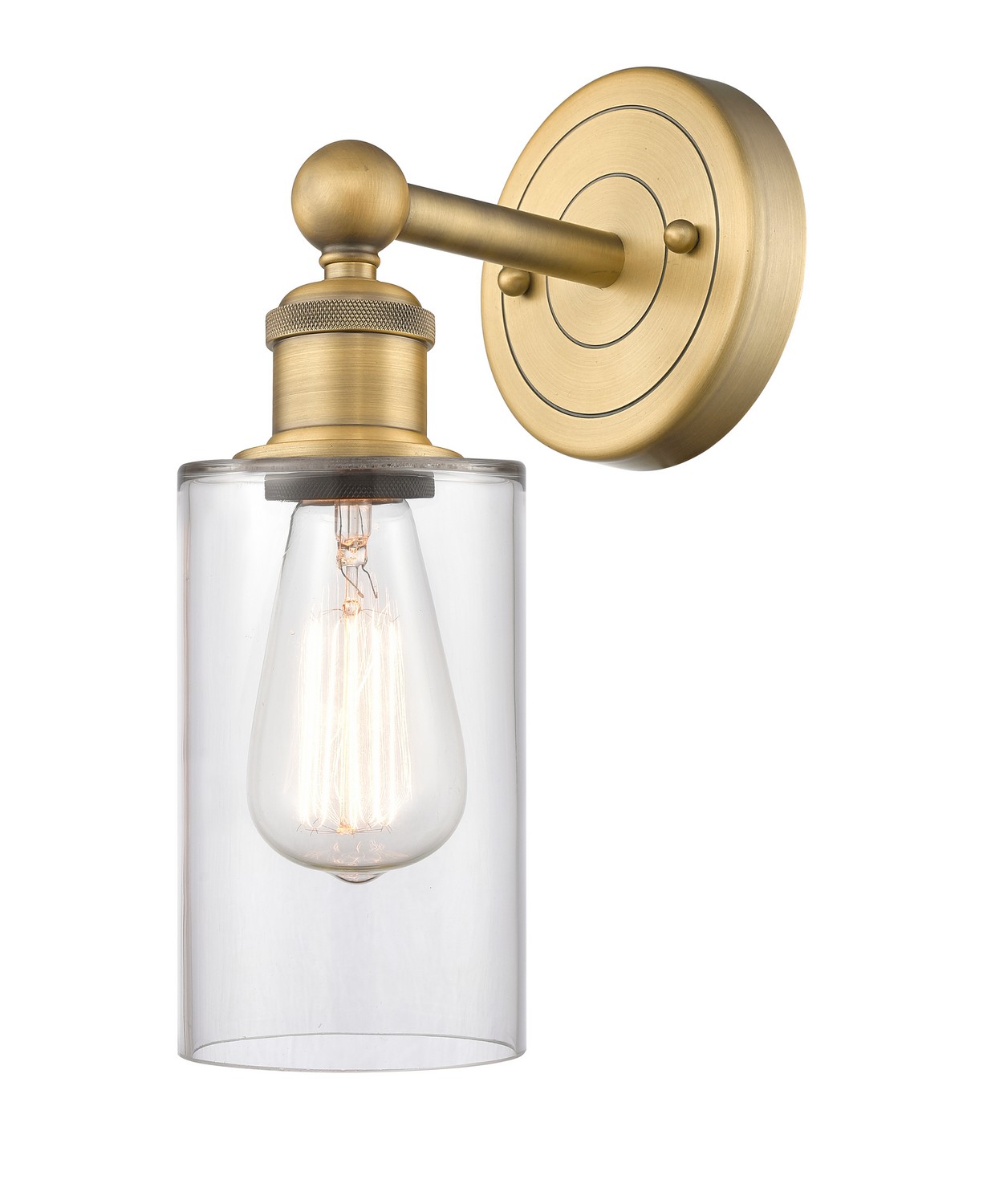 One Light Wall Sconce by Innovations - Edison Collection, Brushed Brass Finish - 616-1W-BB-G802
