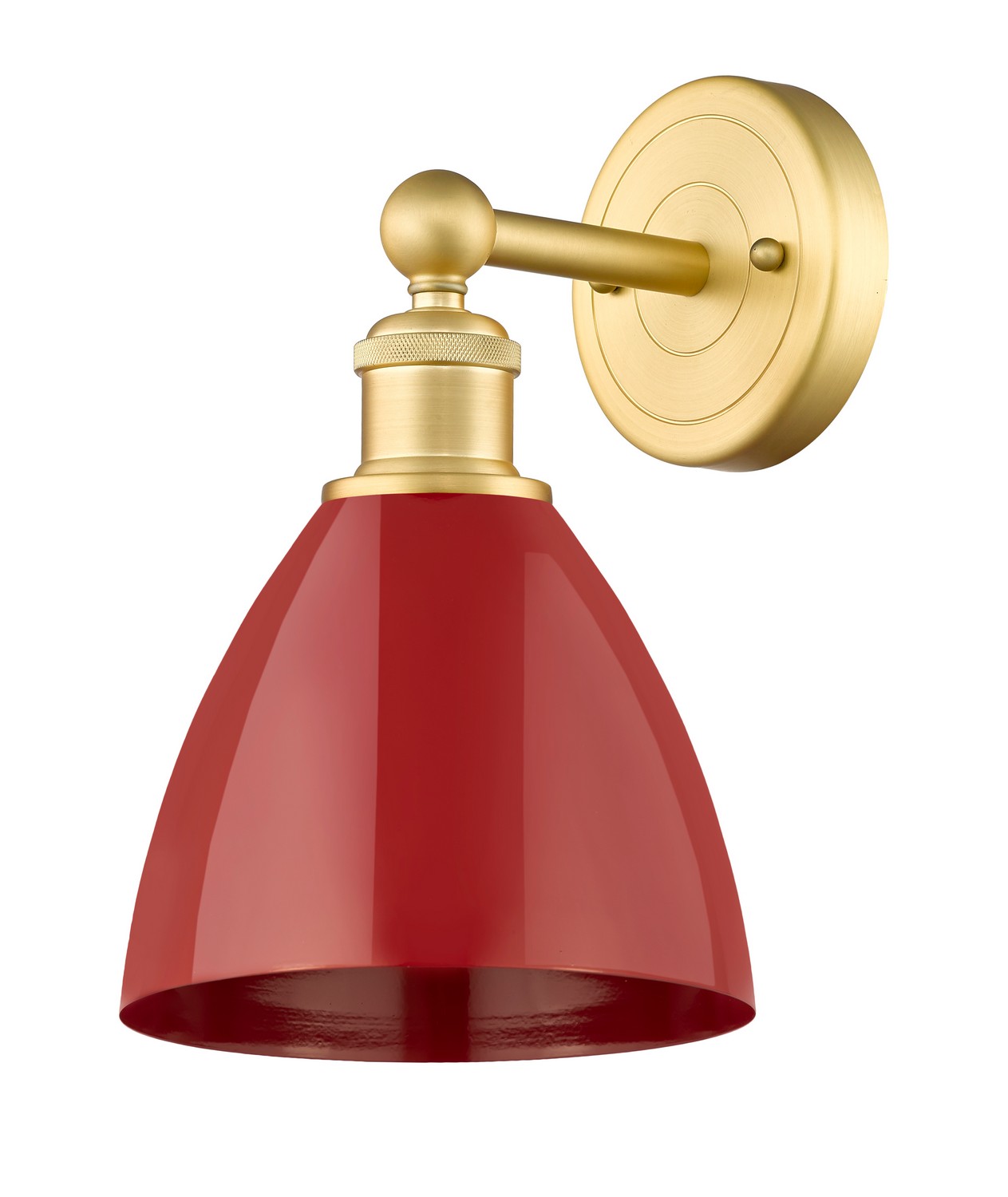 One Light Wall Sconce by Innovations - Edison Collection, Satin Gold Finish - 616-1W-SG-MBD-75-RD