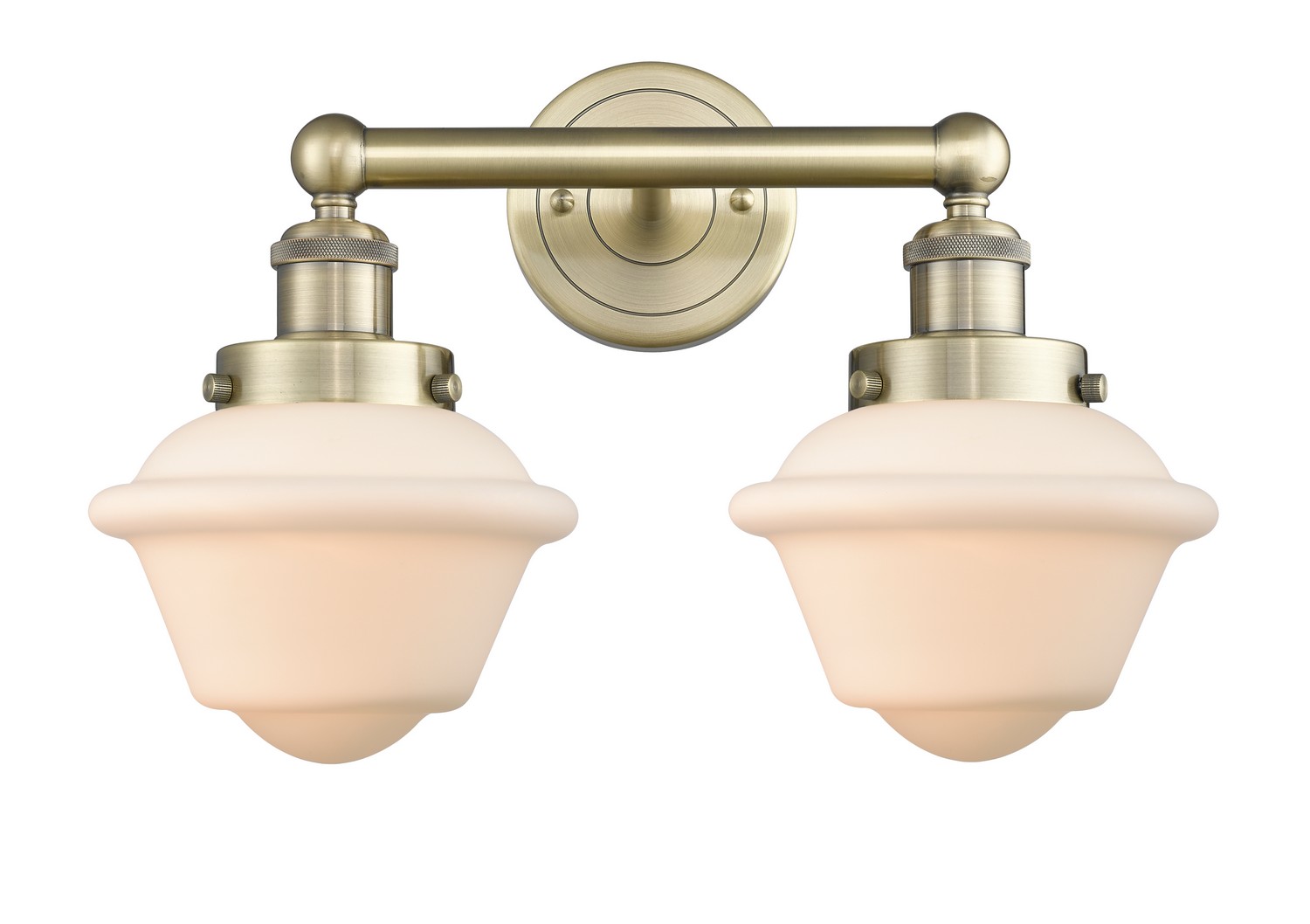 Two Light Bath Vanity by Innovations - Edison Collection, Antique Brass Finish - 616-2W-AB-G531