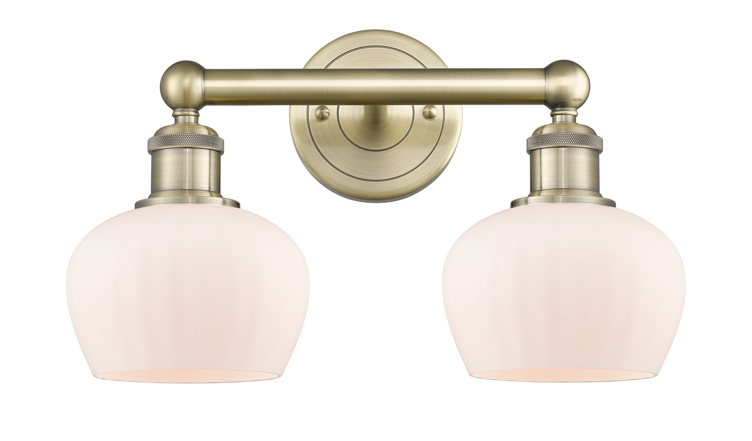 Two Light Bath Vanity by Innovations - Edison Collection, Antique Brass Finish - 616-2W-AB-G91