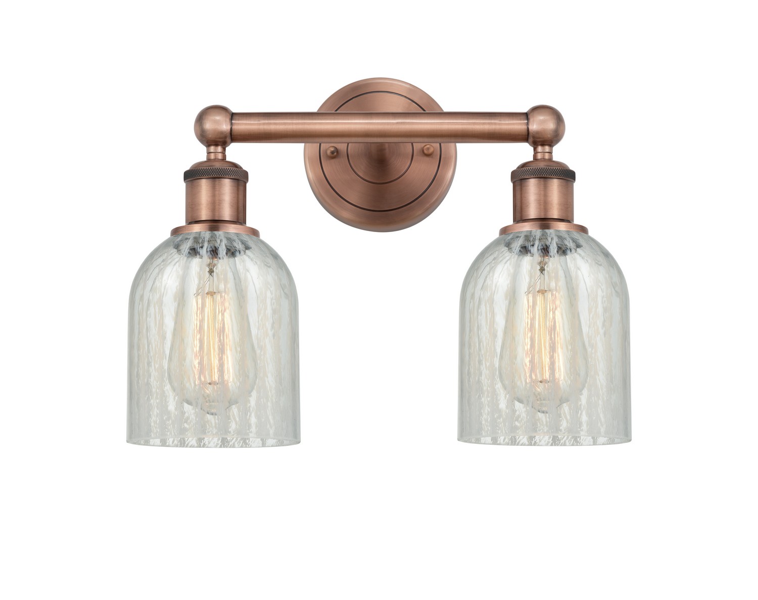 Two Light Bath Vanity by Innovations - Edison Collection, Antique Copper Finish - 616-2W-AC-G2511