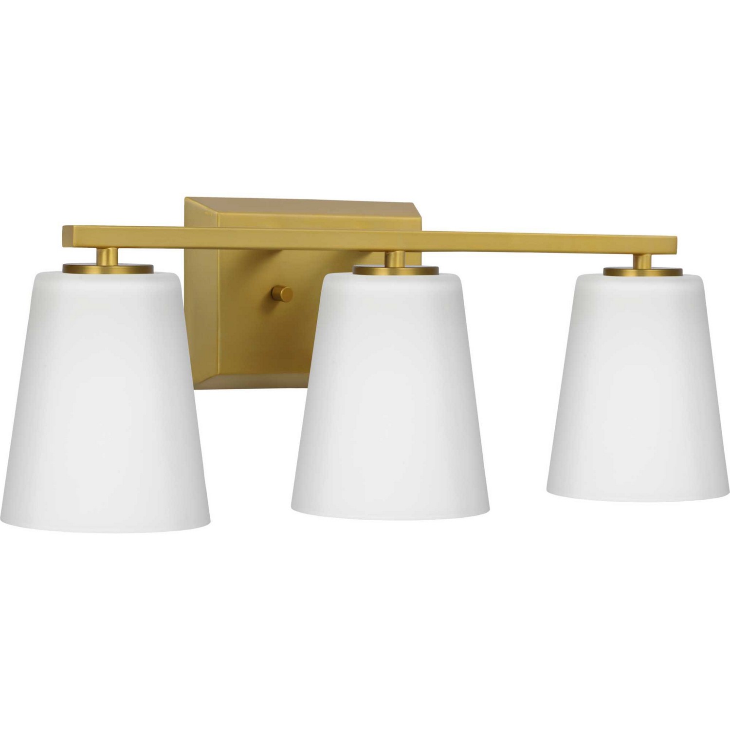 Photos - Chandelier / Lamp Progress Lighting Brushed Gold Bathroom Vanity Light from the Vertex Collection P300463-191 