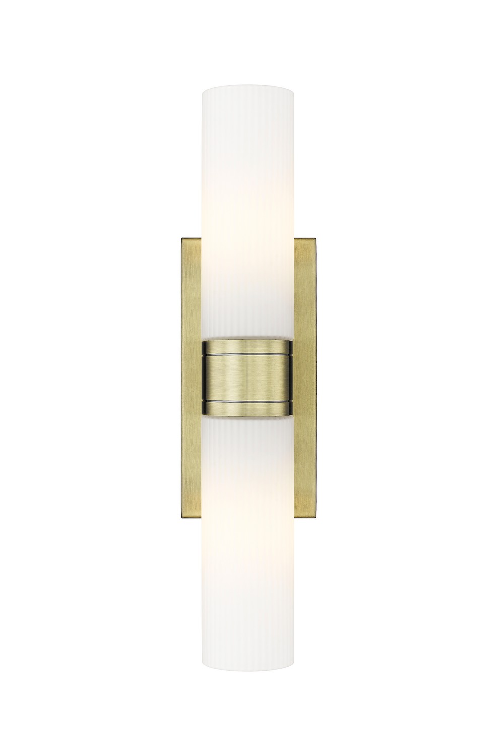 Two Light Bath Vanity by Innovations - Downtown Urban Collection, Antique Brass Finish - 617-2W-AB-G617-11SWH