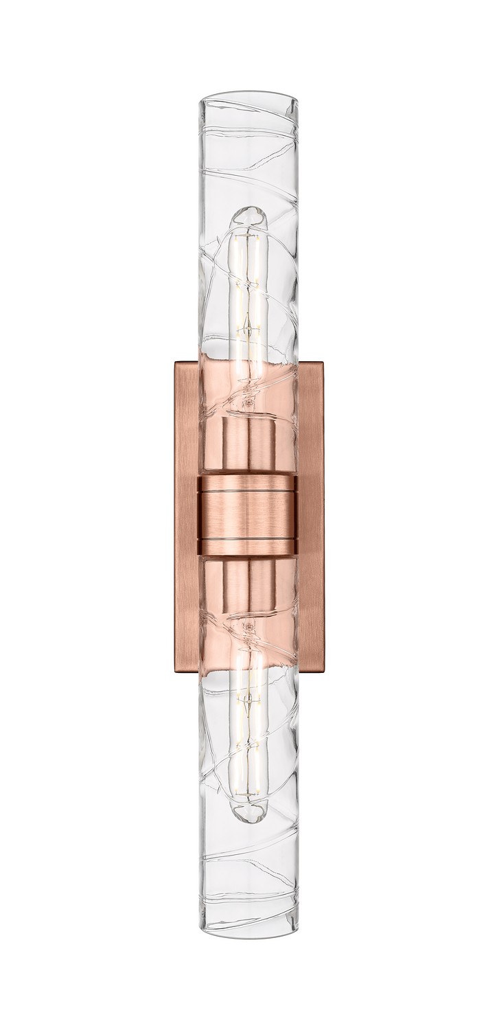 Two Light Bath Vanity by Innovations - Downtown Urban Collection, Antique Copper Finish - 617-2W-AC-G617-11DE