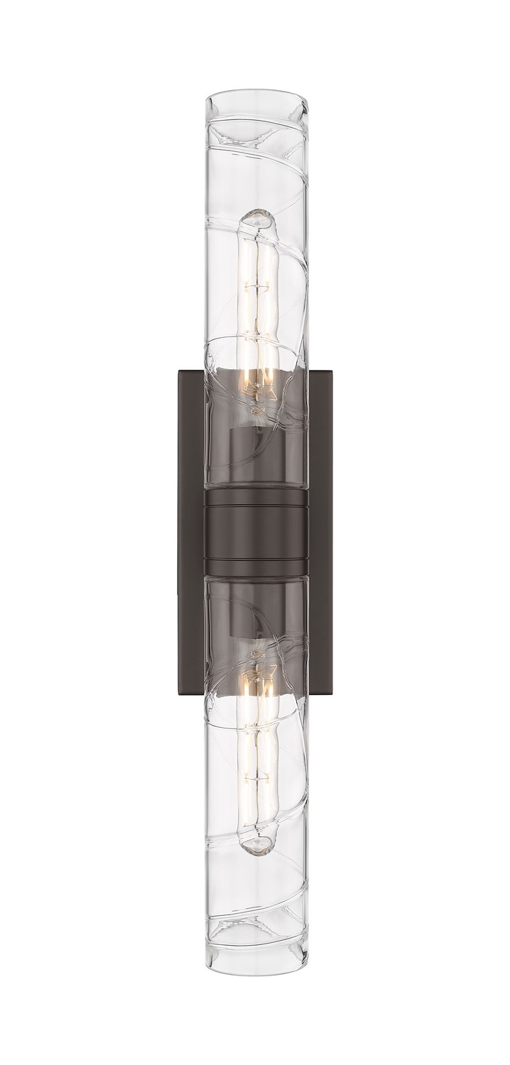 Two Light Bath Vanity by Innovations - Downtown Urban Collection, Oil Rubbed Bronze Finish - 617-2W-OB-G617-11DE