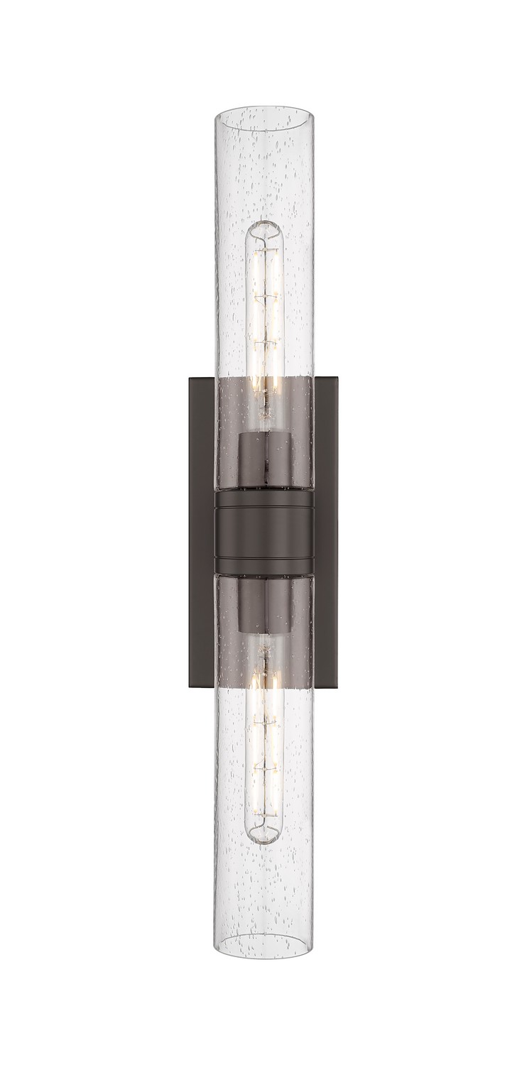 Two Light Bath Vanity by Innovations - Downtown Urban Collection, Oil Rubbed Bronze Finish - 617-2W-OB-G617-11SDY