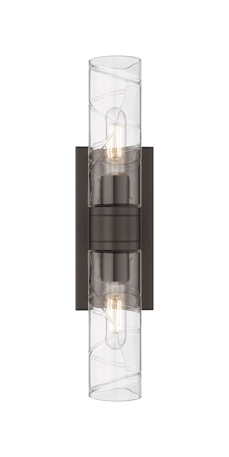 Two Light Bath Vanity by Innovations - Downtown Urban Collection, Oil Rubbed Bronze Finish - 617-2W-OB-G617-8DE
