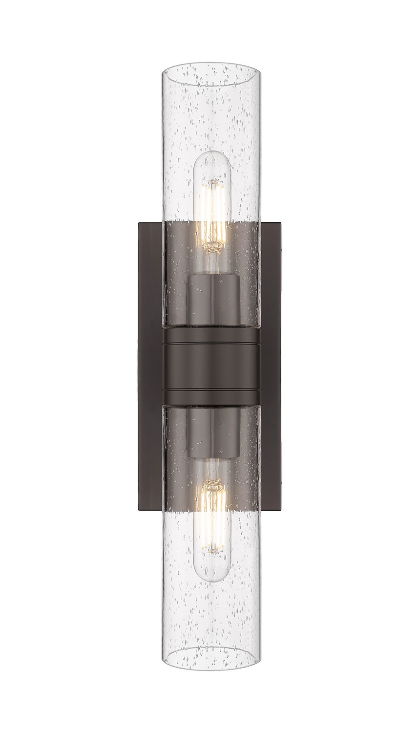 Two Light Bath Vanity by Innovations - Downtown Urban Collection, Oil Rubbed Bronze Finish - 617-2W-OB-G617-8SDY